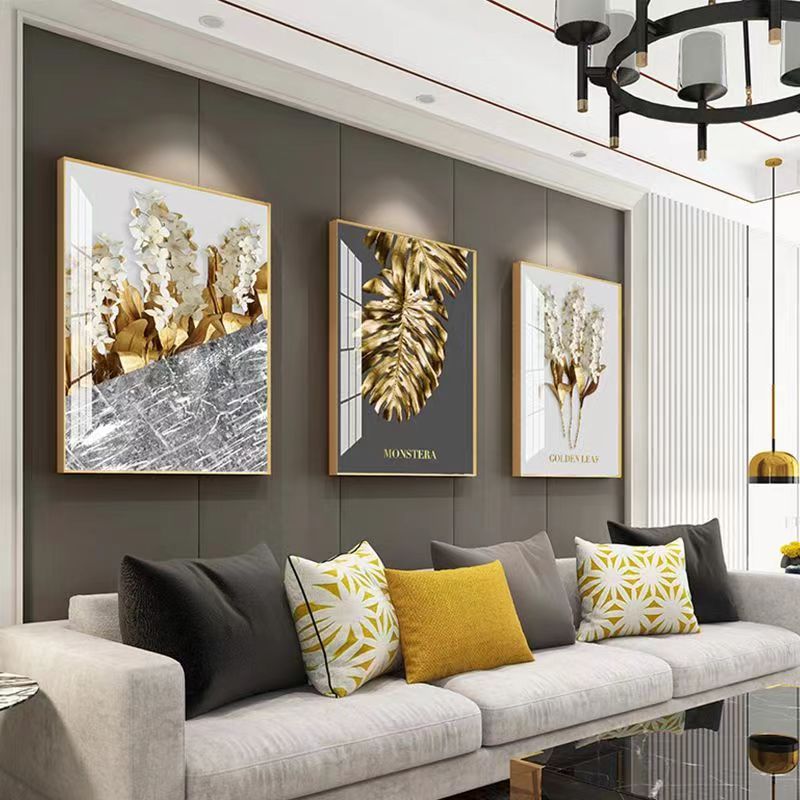 Modern mural wall art three-piece set for home decoration corridor ...
