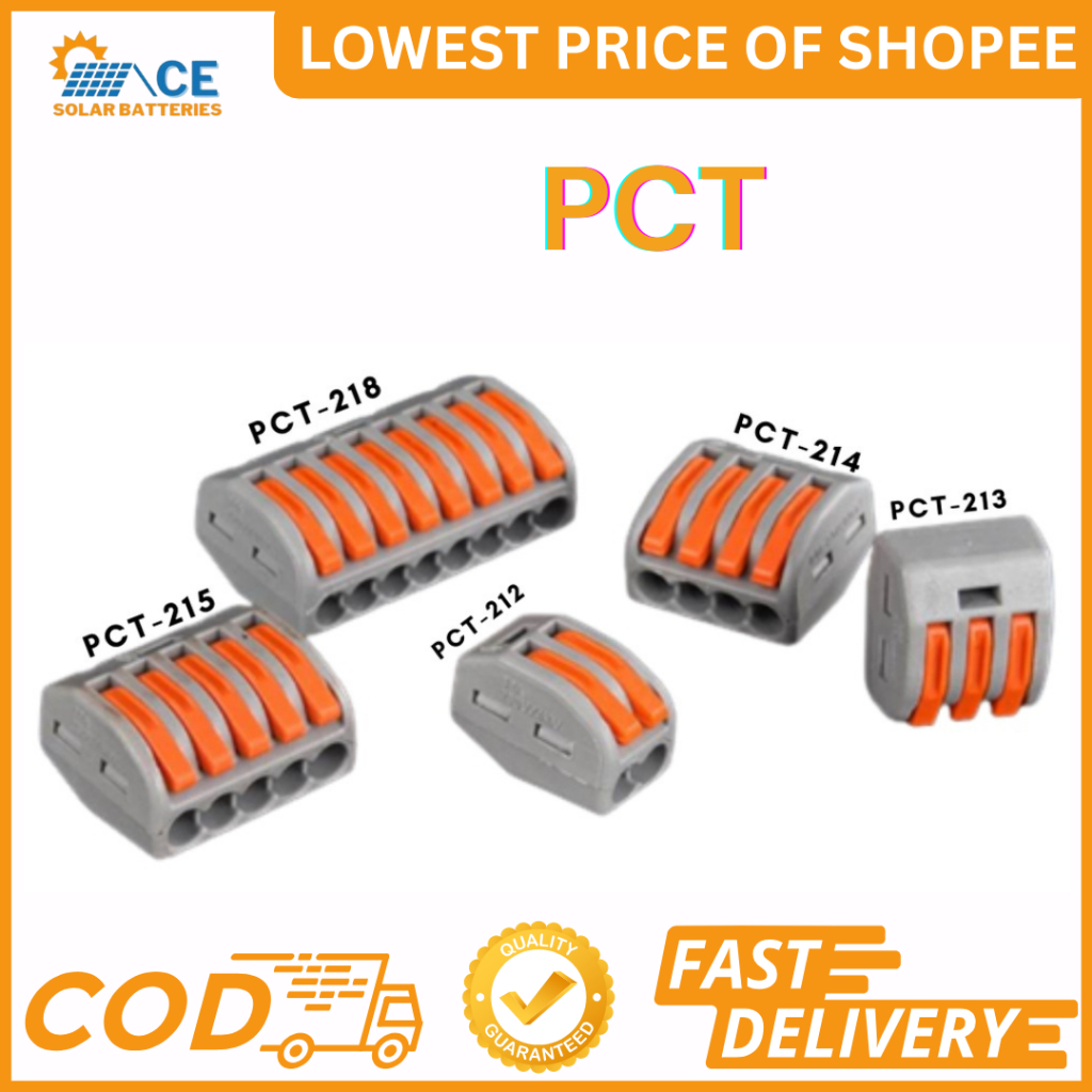 PCT 212/213/ 214/215/218 - Quick Wire Connector Push-In Terminal Block ...