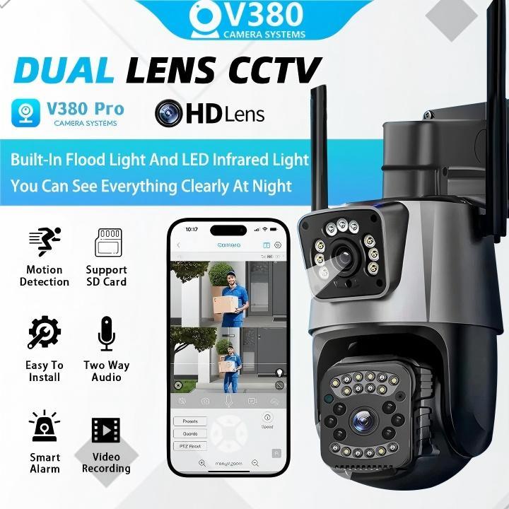 BUY 1 TAKE 1 V380 PRO CCTV Camera No WIFI Needed Dual Lens 1080P Night ...