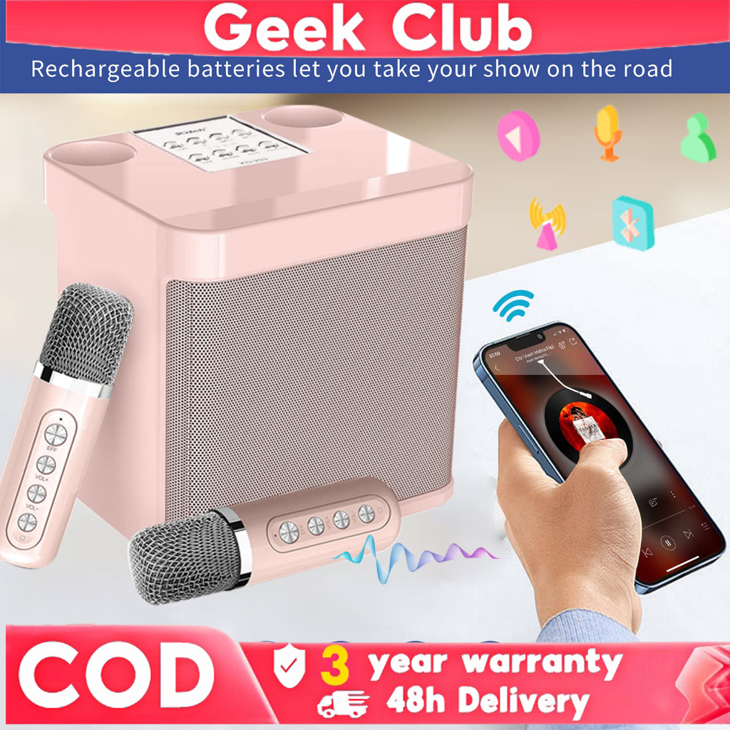 Bluetooth Karaoke Speaker With Microphone And Speaker Set Walmart