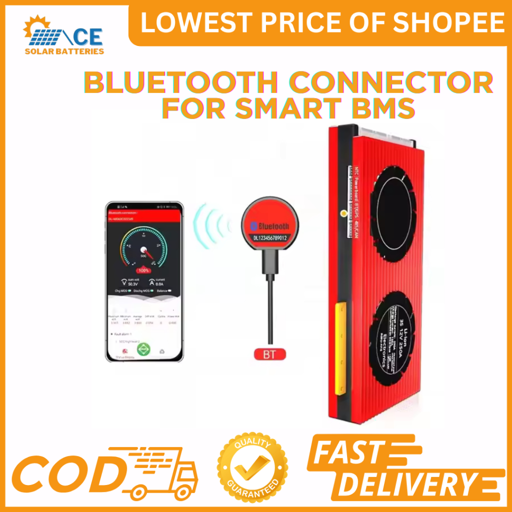 SMART BMS BLUETOOTH CONNECTOR AND 4AWG / 7AWG CONNECTOR FOR LIFEPO4 ...