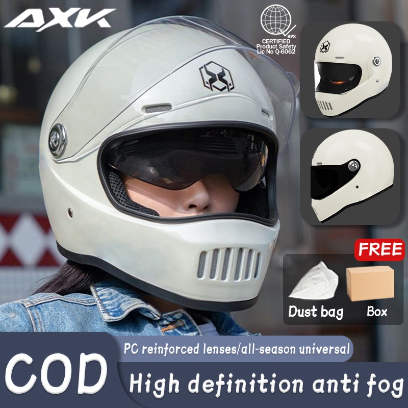 AXK MOTO Color Full Face Helmet Model 901 Motorcycle Safety Helmet with ...