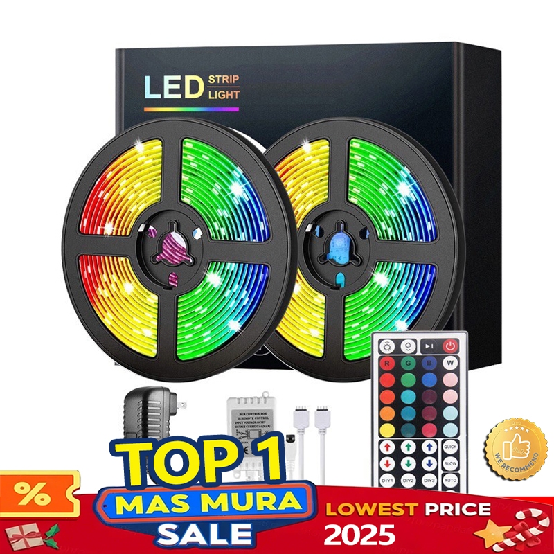 【On Hand】 100% Original Led light strip light Rgb 30 40M with Remote ...