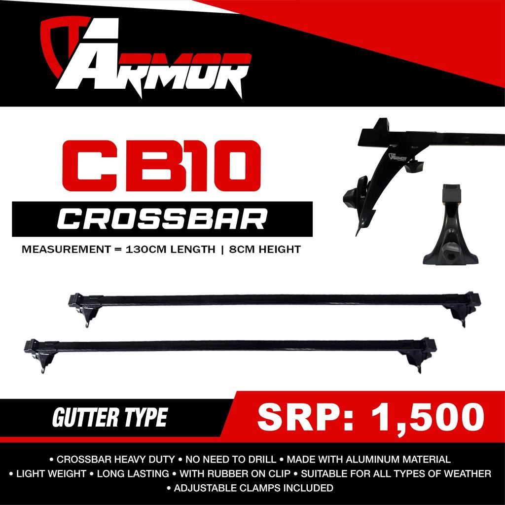 Armor Crossbar Universal | Gutter- Type / Gutterless | Clamp and Clip ...