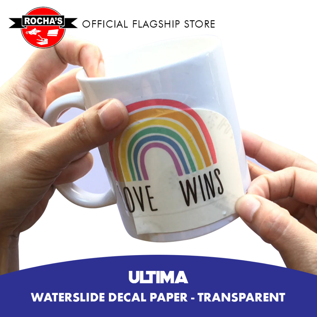 [ROCHA'S] ULTIMA STICKER PAPER - WATERSLIDE DECALS - TRANSPARENT ...