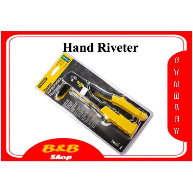 STANLEY Hand Riveter Heavy Duty Rivet Gun Black (4 TIP NOZZLE) FREE 1 ...