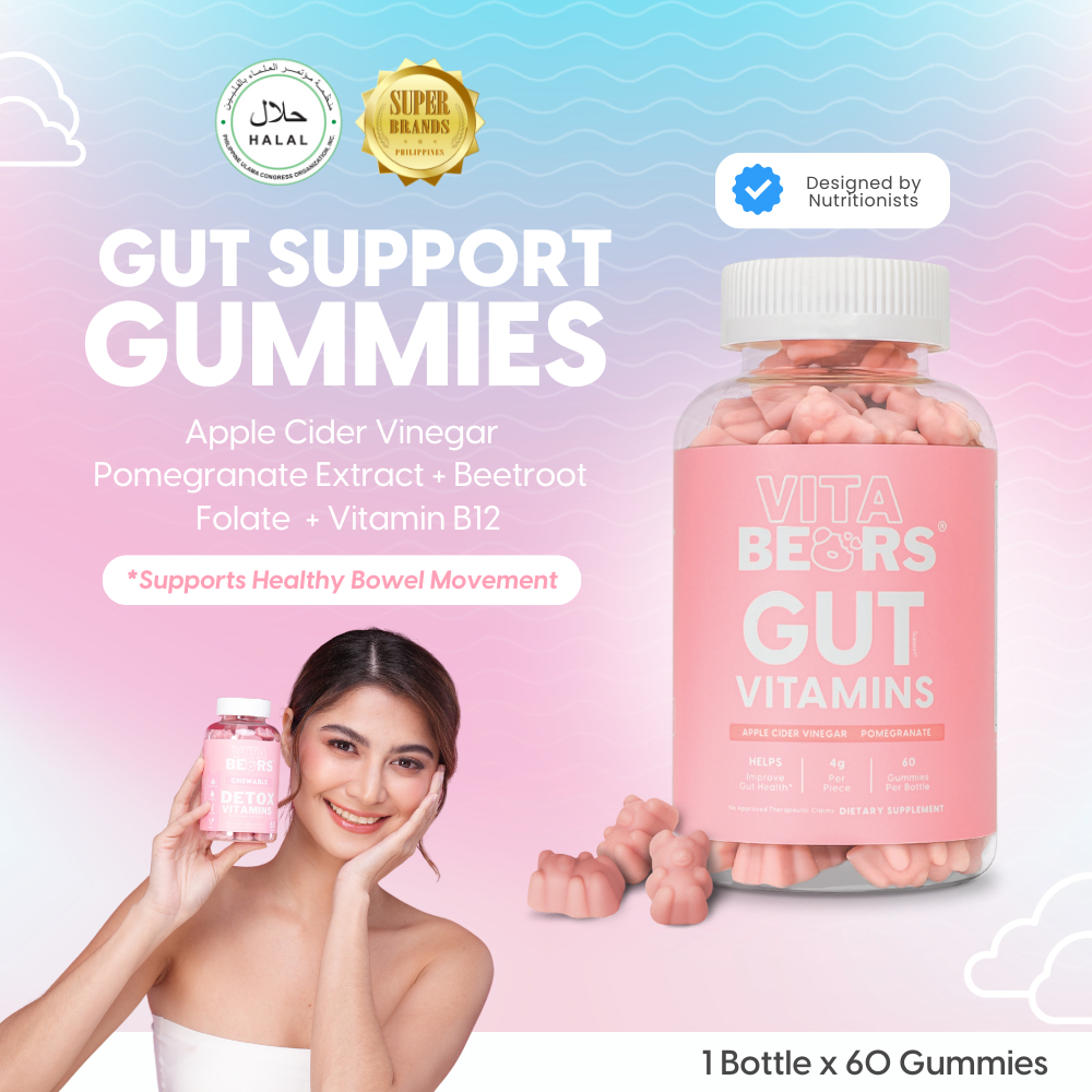 Vitabears Gut Support Gummies 60s — Apple Cider Vinegar Gummies for ...