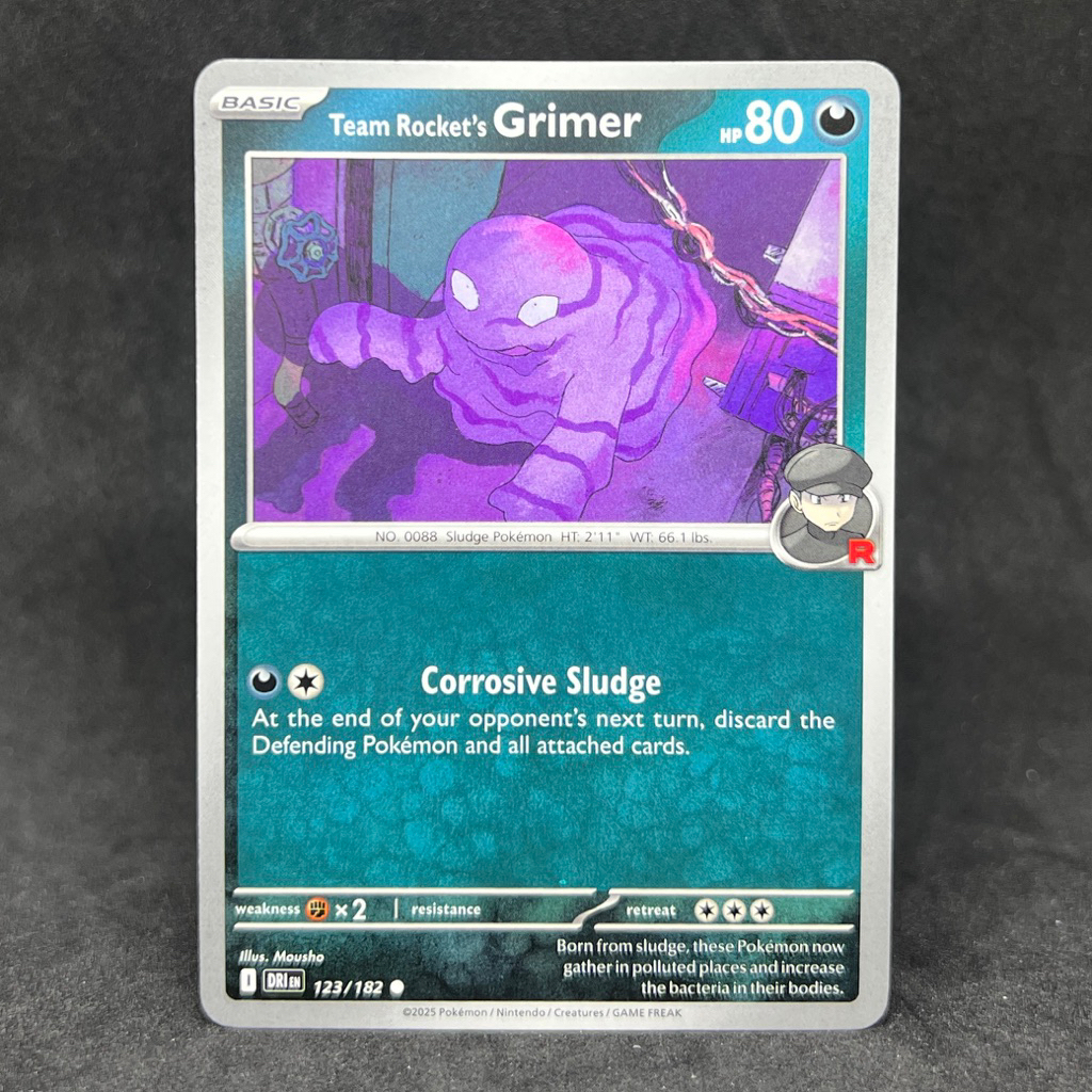 Pokemon TCG Team Rocket's Grimer 123/182 2025 Scarlet & Violet Destined ...