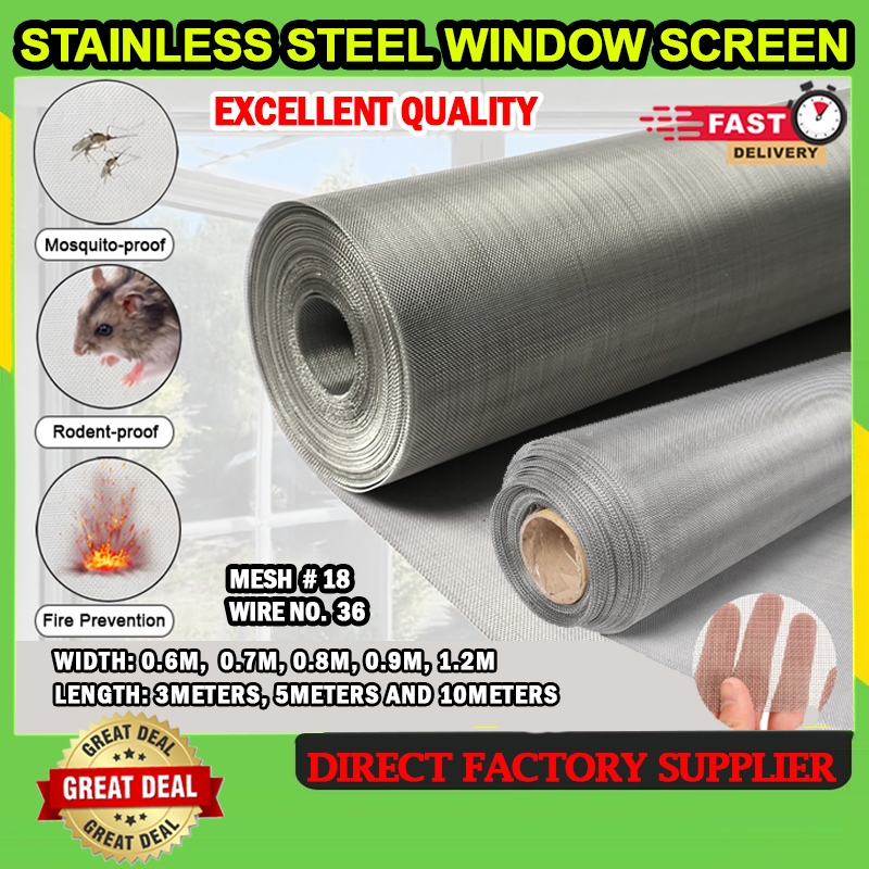 Mesh 18 Stainless Steel Window Screen Door Mesh High Quality Screen ...