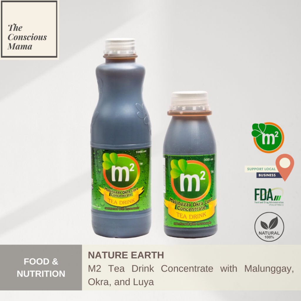 NATURE EARTH M2 Tea Drink Concentrate with Malunggay, Okra, and Luya ...