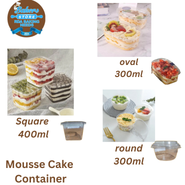 10/50pcs Clear Plastic Containers for Mousse Cake, Pudding, Desserts ...