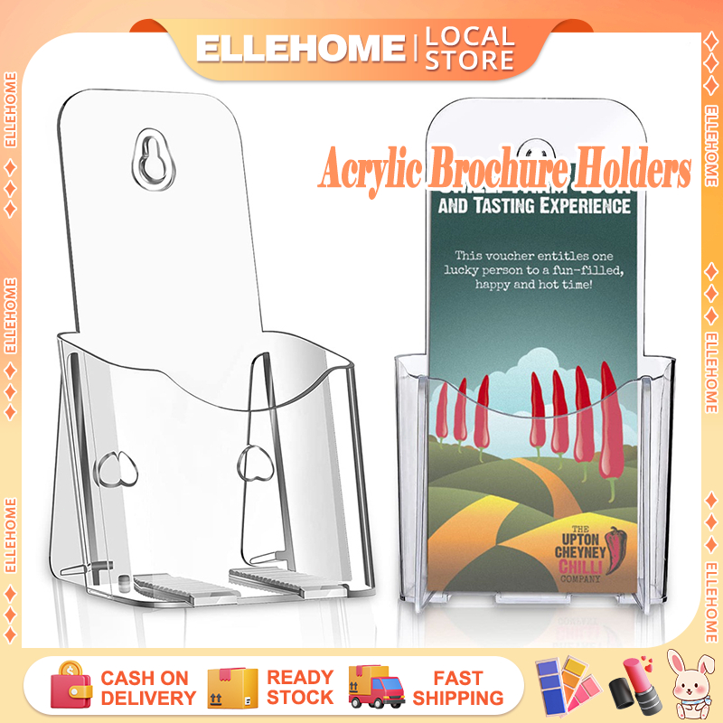 Acrylic Brochure Holders Brochure Clear Display Racks Plastic Desktop ...
