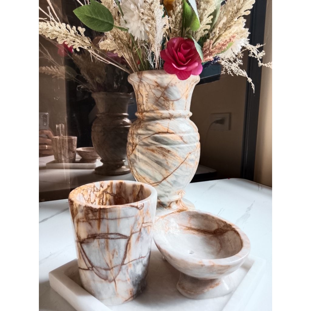Marble Glass 100% Marble made from Romblon | Shopee Philippines