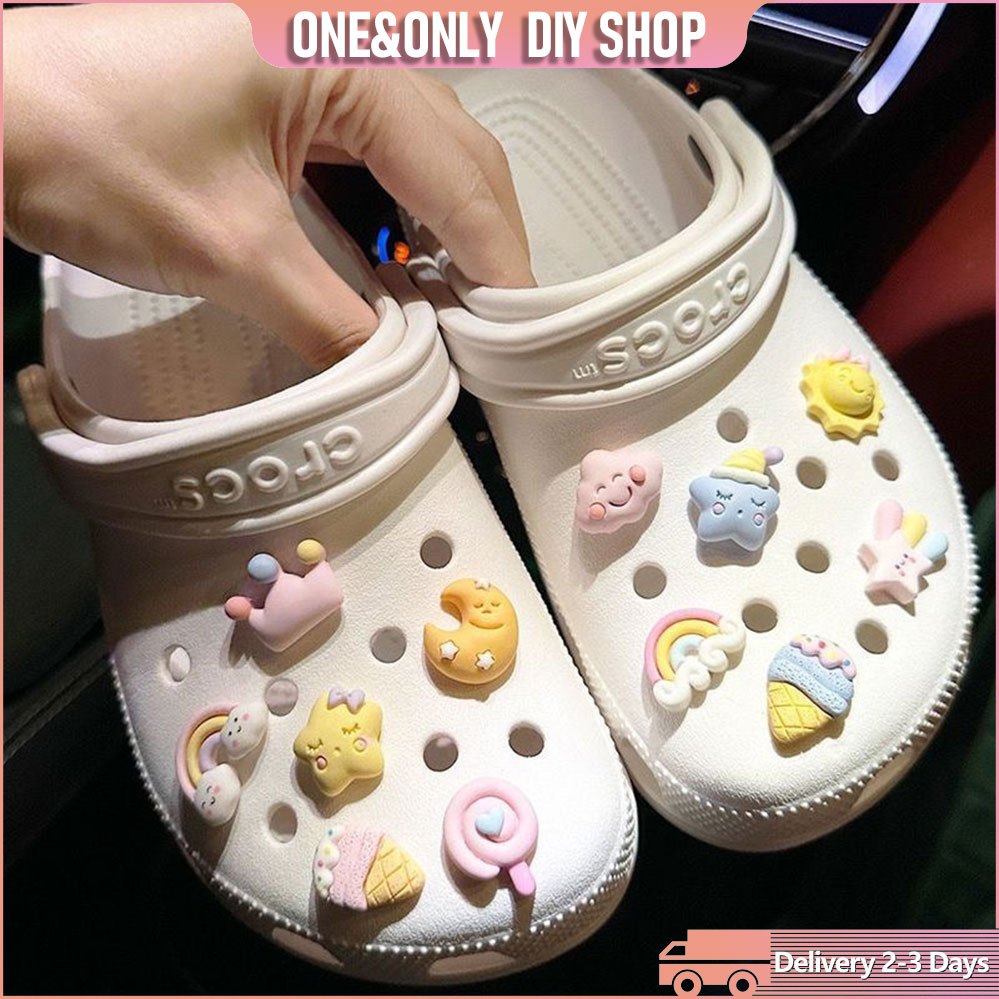 10pcs/set Shoe Charms Jibbitz Crocs Cute Shoe Accessories Charms for ...