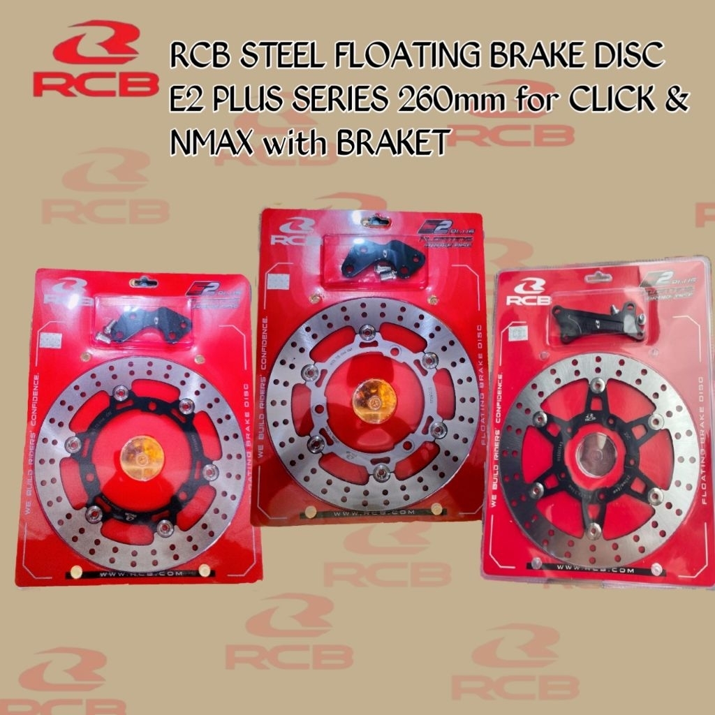 RCB STEEL FLOATING BRAKE DISC E2 PLUS SERIES 260MM for CLICK & NMAX ...