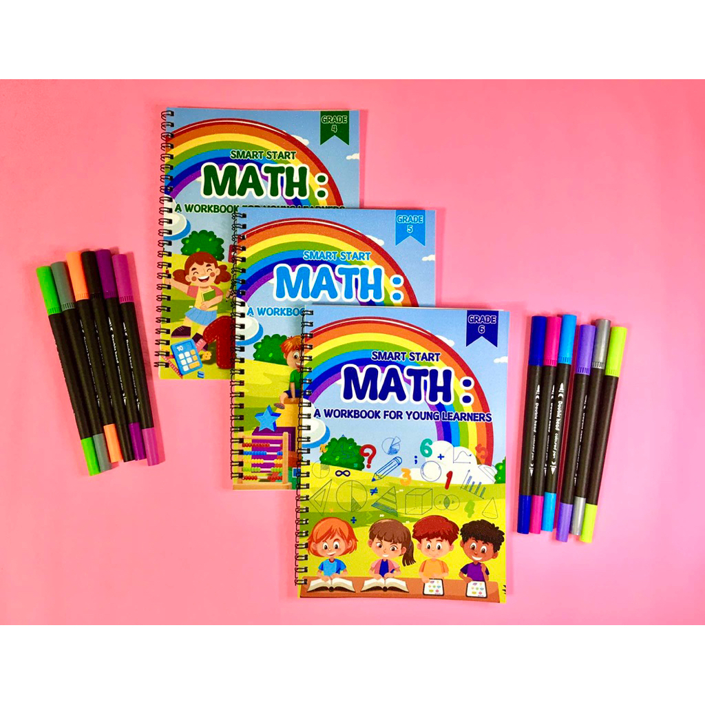 Grades 1 to 6 Math Workbook – Colored Educational Book for Young ...