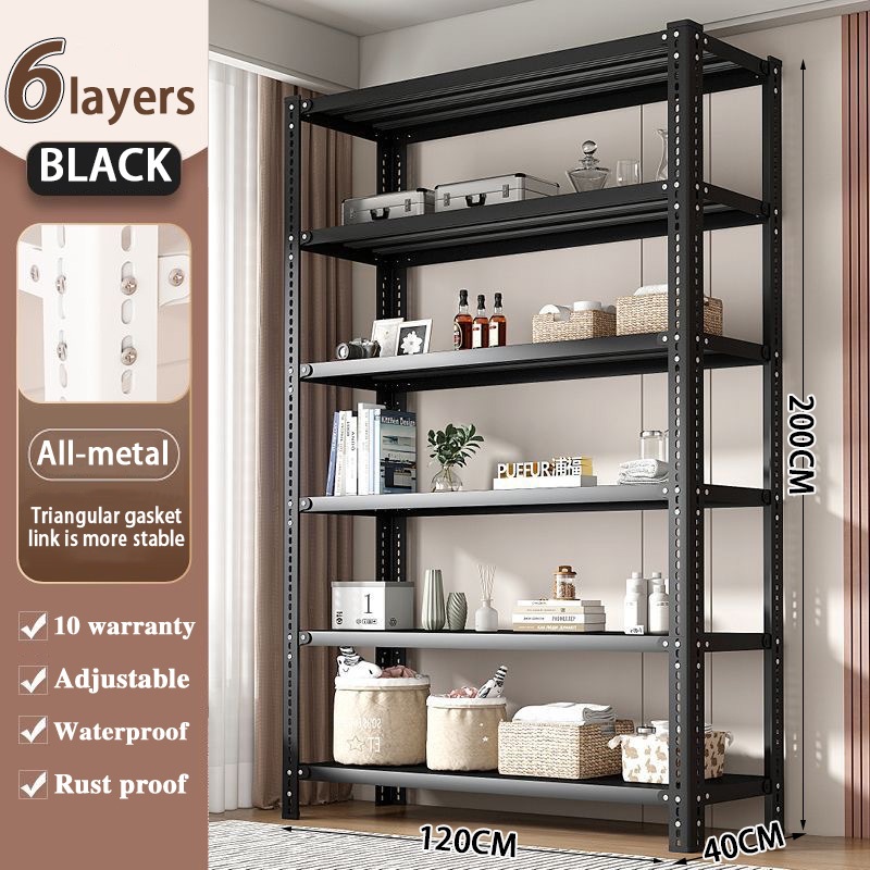 6layer Metal Rack Adjustable Height waterproof Organizer All Metal ...