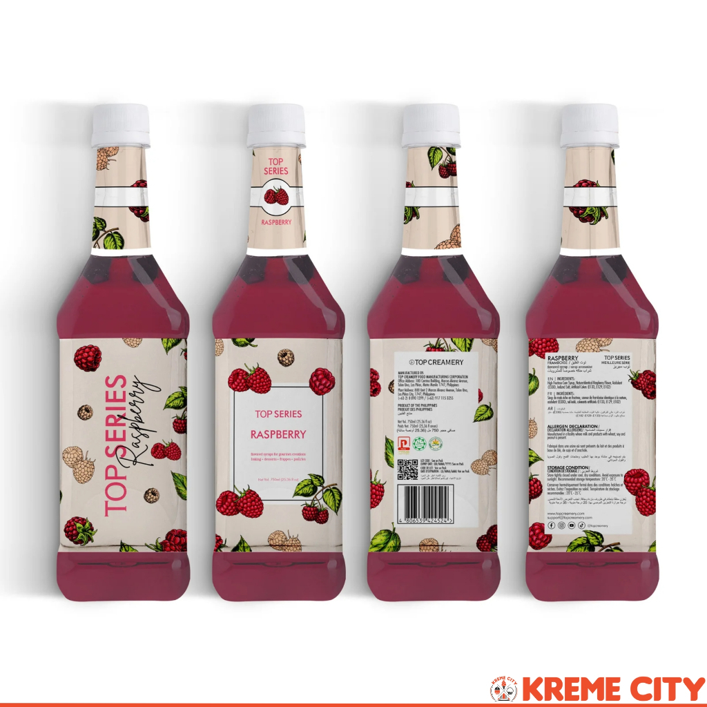 TOP Creamery Top Series Raspberry Syrup 750ml | Shopee Philippines