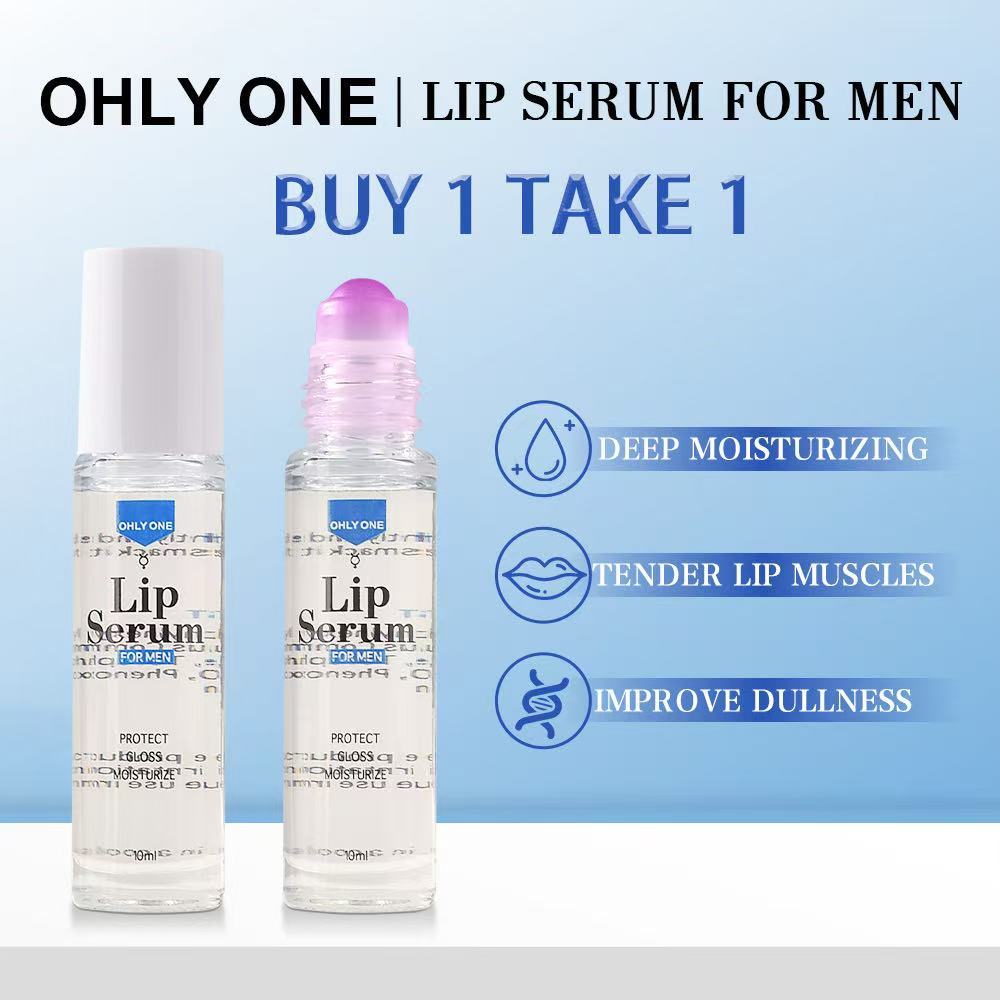 BUY 1 TAKE 1 OHLY ONE Natural Pink Tint Lip Serum for Menw/ Vitamin E ...
