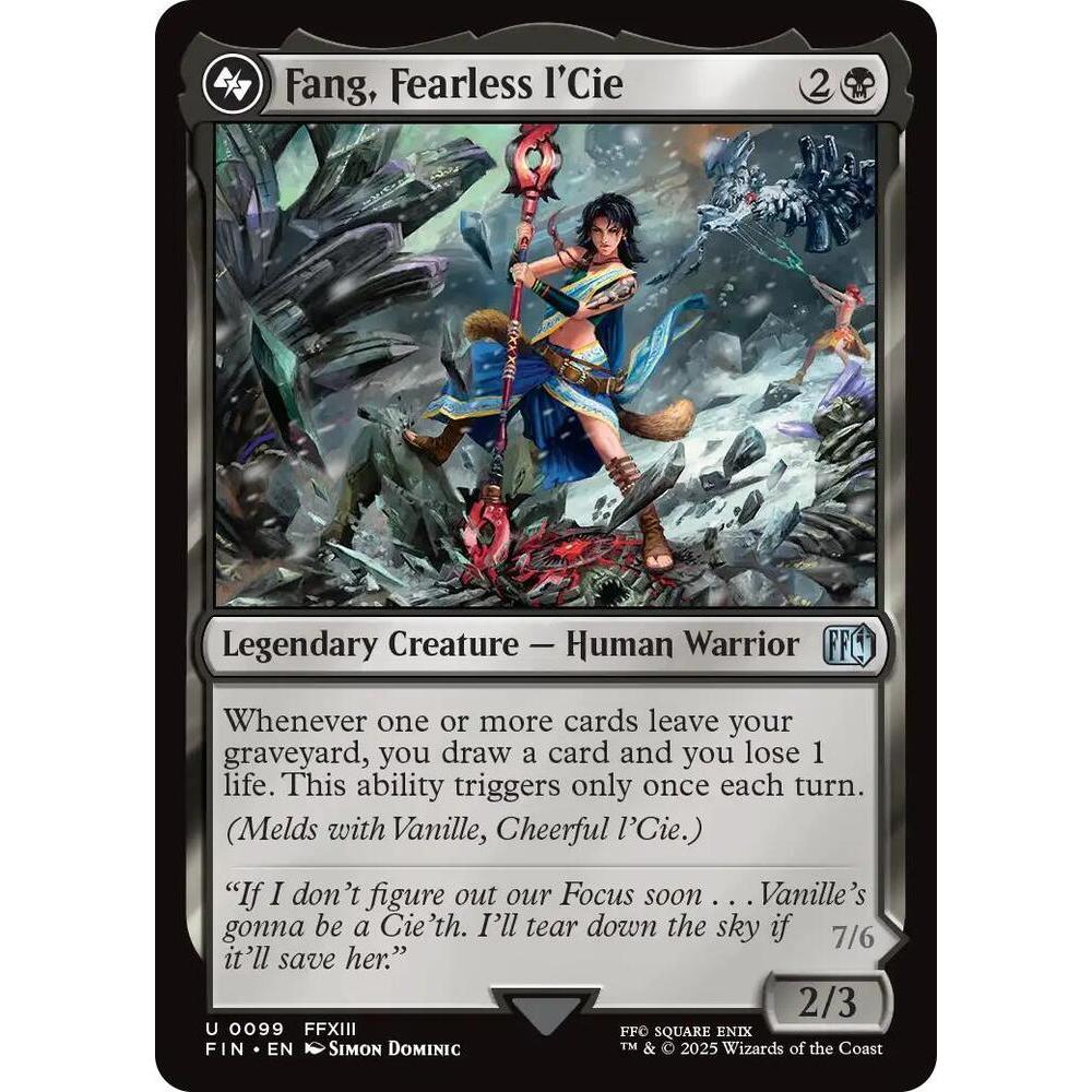 MTG: Fang, Fearless l'Cie | Magic Final Fantasy | Magic The Gathering ...