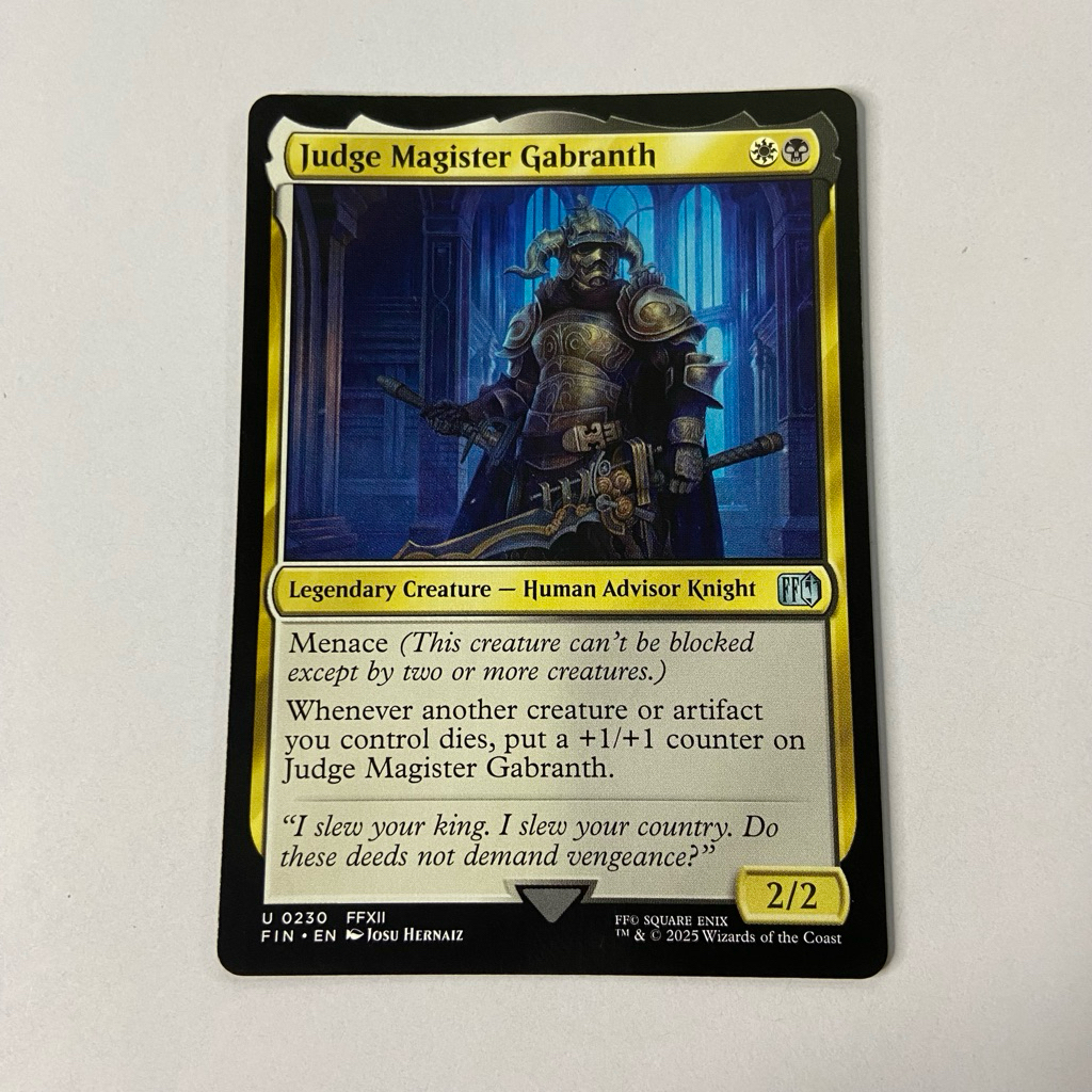 FIN JUDGE MAGISTER GABRANTH RYDIA, SUMMONER OF MIST THE EMPEROR OF  PALAMECIA FINAL FANTASY MTG | Shopee Philippines