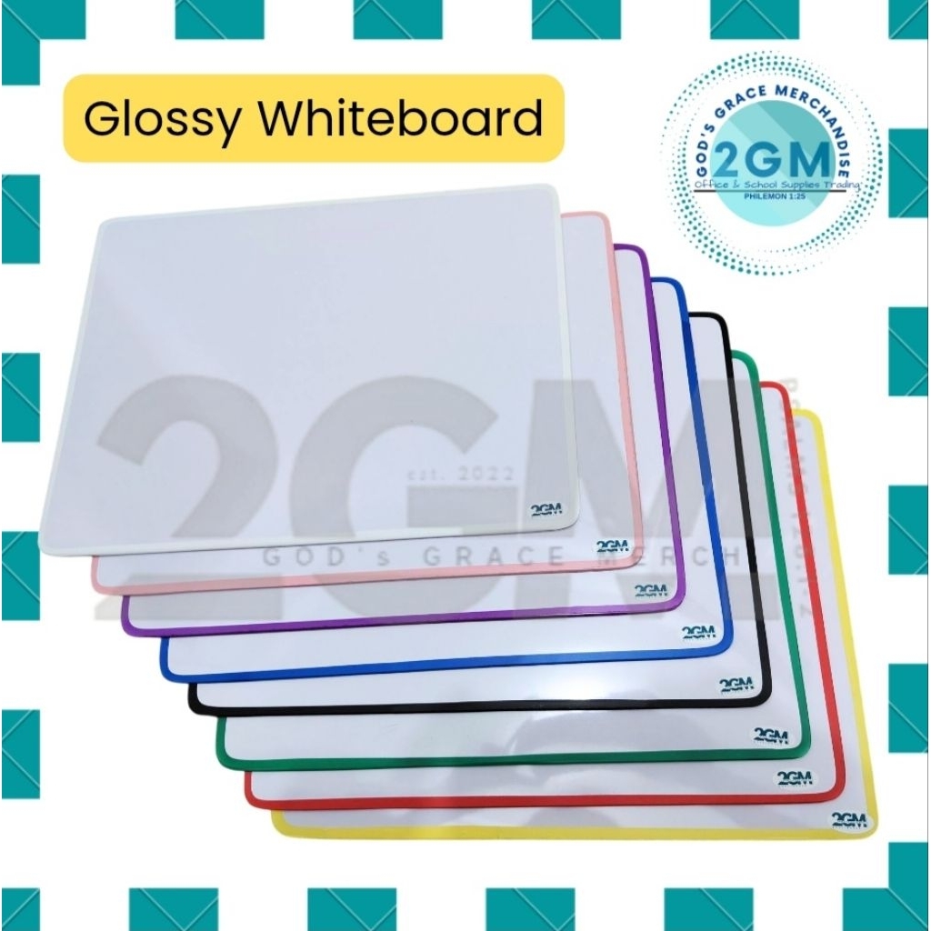 2GM WHITEBOARD ONLY / WHITEBOARD SET (w/ marker and Eraser) Colors ...