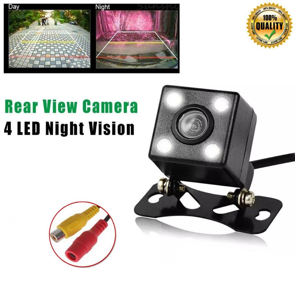 Universal Waterproof CCD HD 4 LED Night Vision Car Rear View Reverse ...