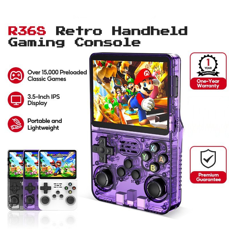 R36S Retro Handheld Gaming Console | Shopee Philippines