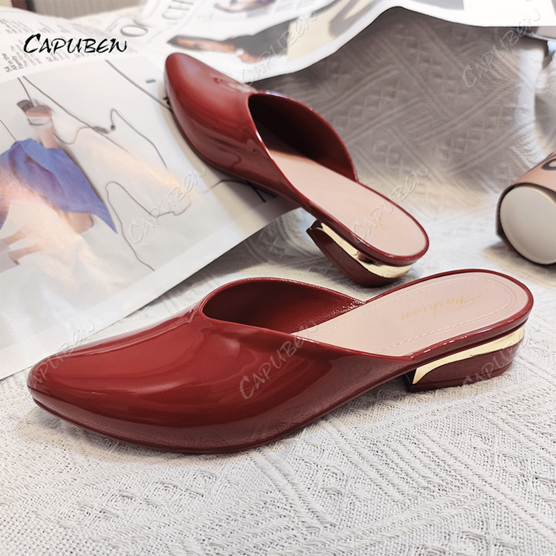 Capubew pointed heels for women Non-slip Soft Bottom sandals for women ...