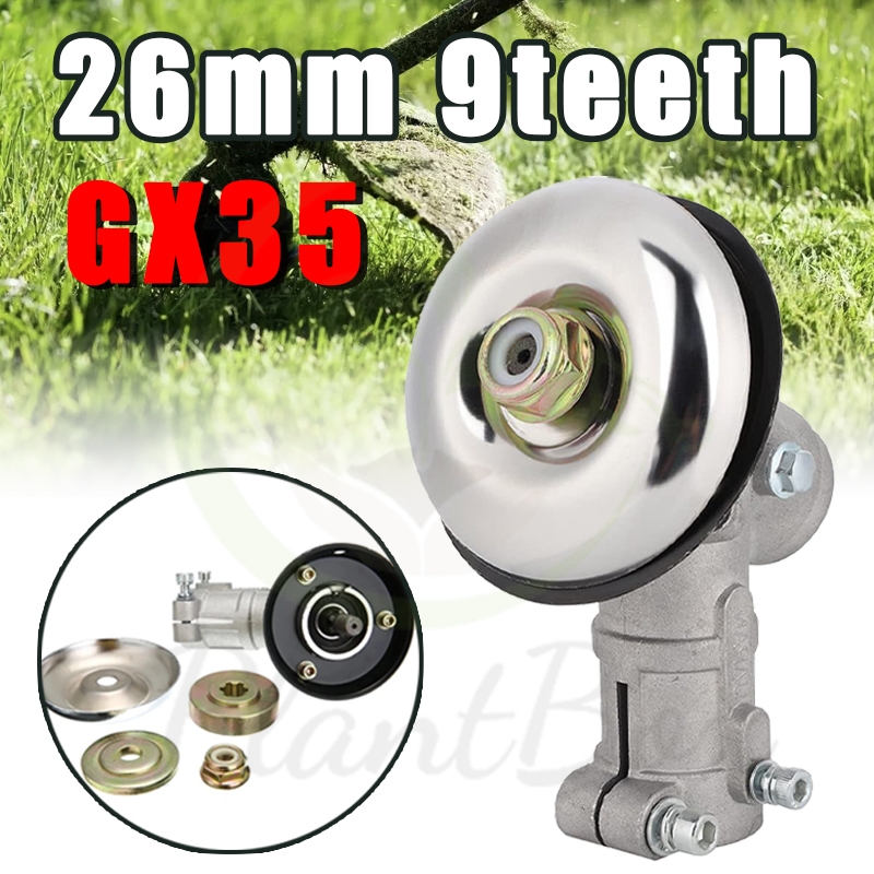 26mm 9 teeth Grass Cutter Gear Head Lawn Mower Trimmer Gearbox Grass ...