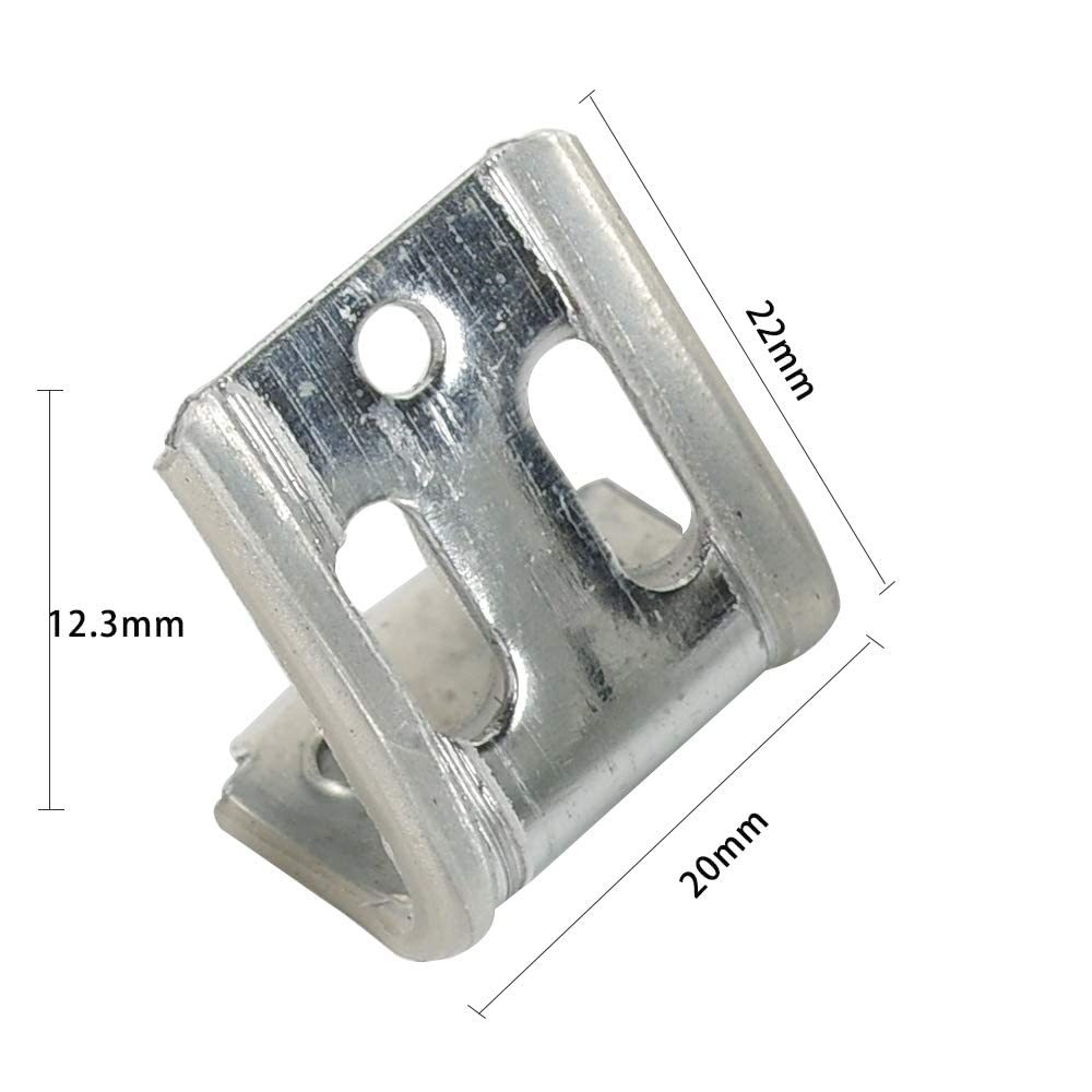 50pcs Furniture Spring Clips Zinc Alloy 5 Holes Thick Couch Spring ...