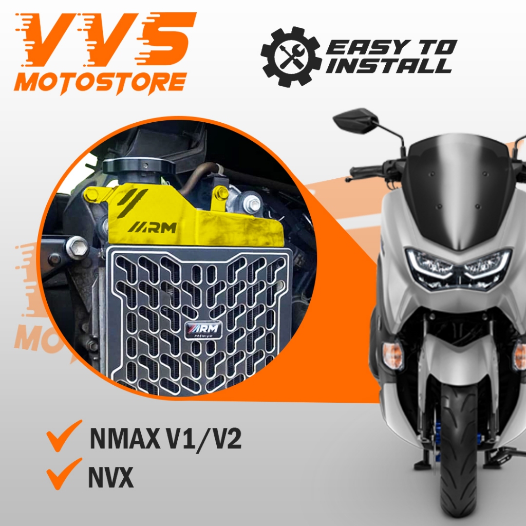 ARM Radiator Neck Cover for NVX/Nmax v1,v2 | Shopee Philippines