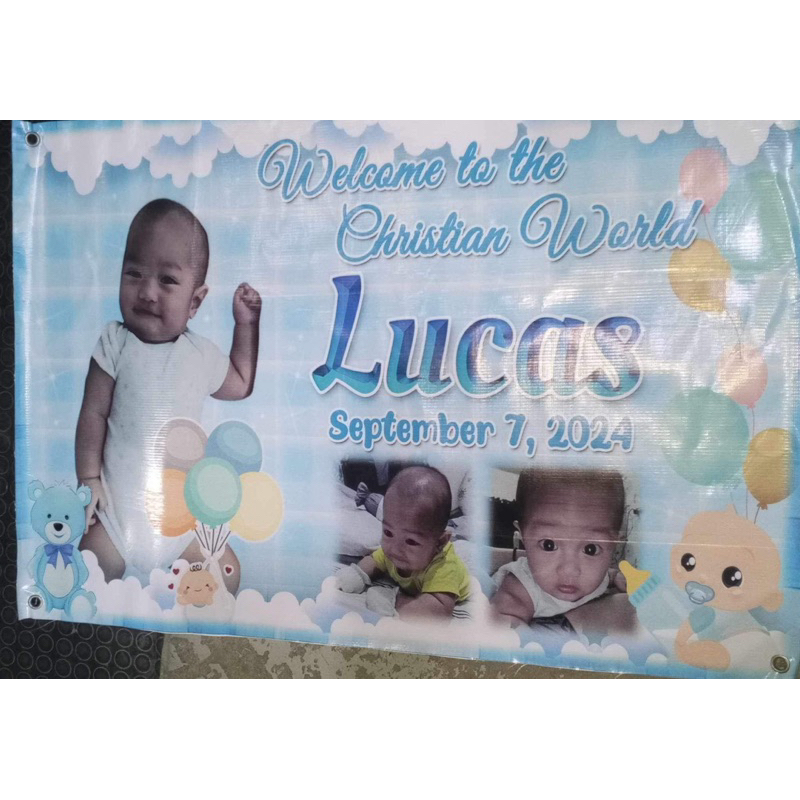 JCJ DESIGNS AND PRINTS | CHRISTENING / BAPTISM TARPAULIN / WELCOME TO ...