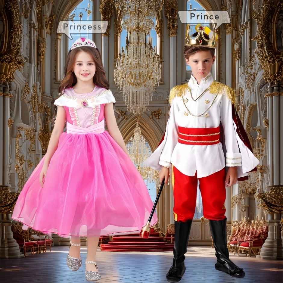 Prince Costume For Kids Boy Princess Costume For Kid Girl Cosplay ...