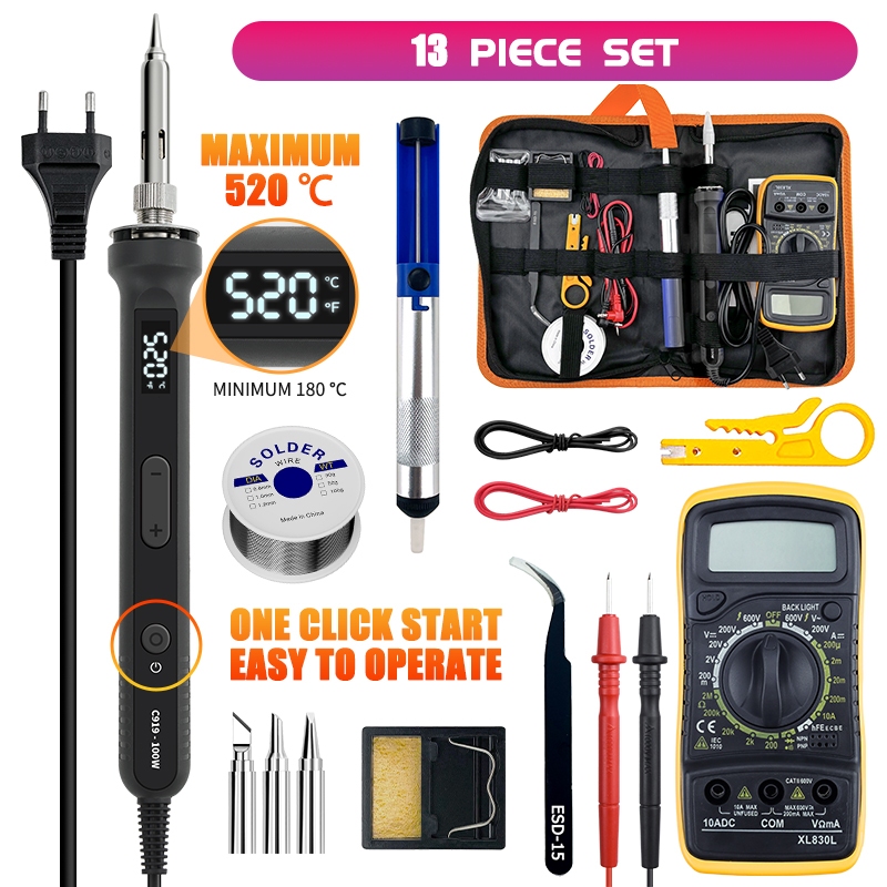100W High-Power Soldering Iron Kit – Fast Heating For Electronics Repair & DIY