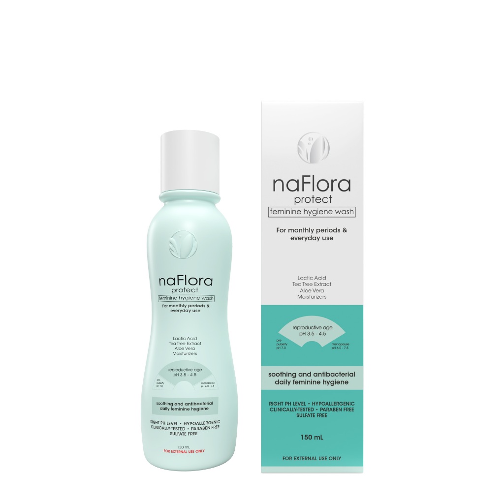 NAFLORA Protect Feminine Hygiene Wash 150ml | Shopee Philippines