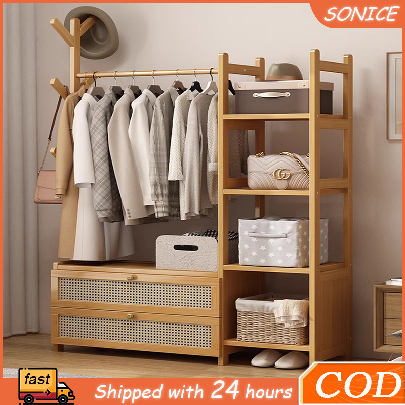 Coat Rack Organizer Wardrobe Multifunctional Simple Floor Coat Rack ...