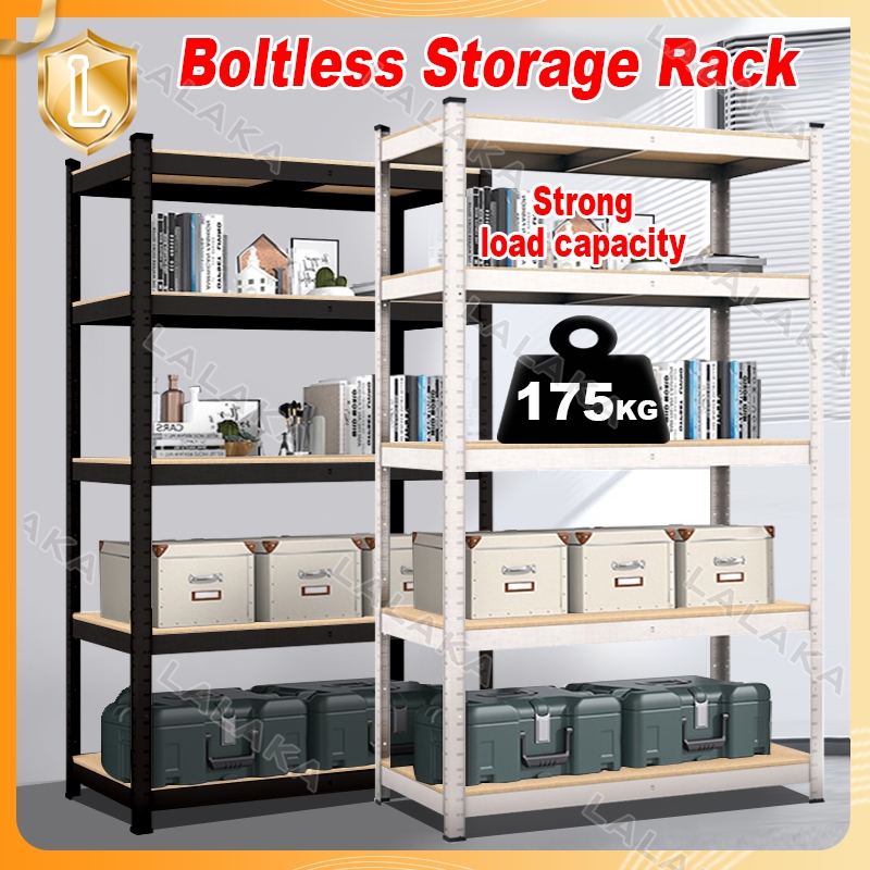 6 Layer Metal Rack Steel Rack Boltless Rack Goods Storage Shelf Heavy ...
