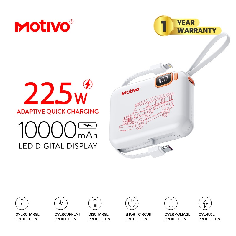 Motivo H117 Mini 10000mAH Powerbank | Shopee Philippines