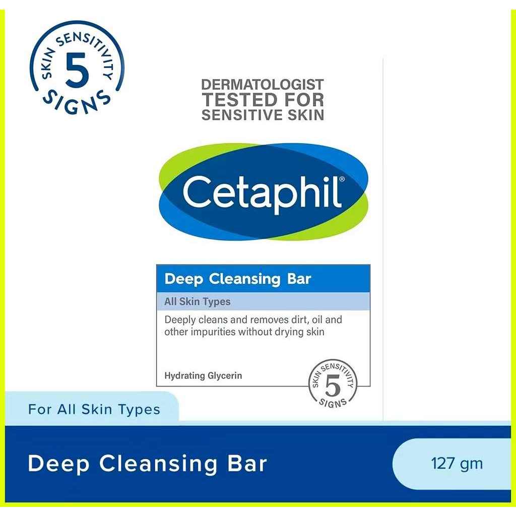 AUTHENTIC Cetaphil Gentle/Deep Cleansing Bar Soap for Dry, Sensitive