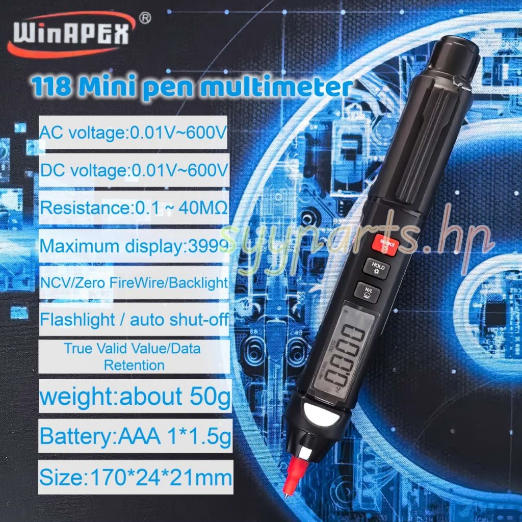 118 mini digital multimeter pen meter zero fire line test>syyparts.ph ...