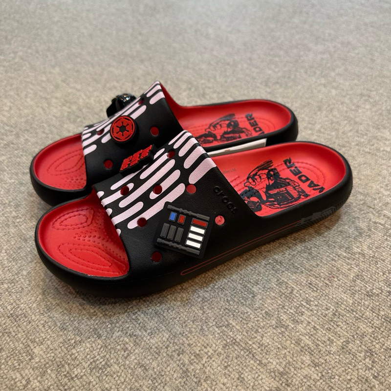 Original Crocs Classic Slide Star Wars Darth Vader jibitz included ...
