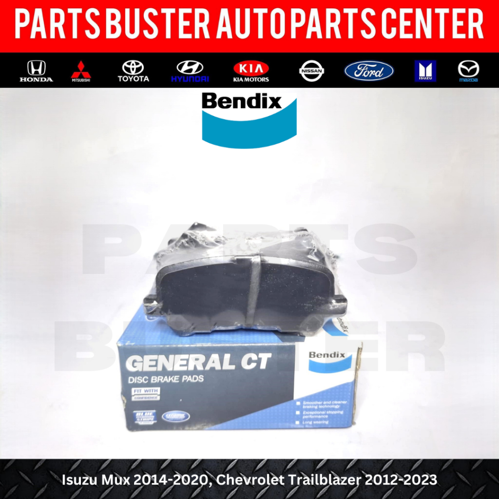 Genuine Bendix Brake Pad (Rear) for Isuzu Mux 2014-2020, Chevrolet ...