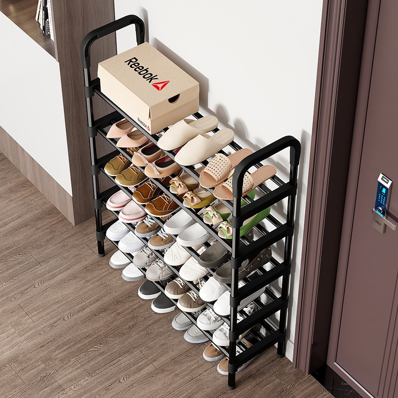 STL 5Layer Entryway Narrow Space Door Side Shoe Rack Easy to Assemble ...