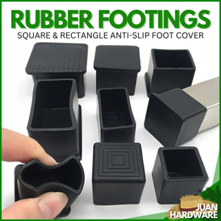 Rubber Footings Tubular Square Rectangle Chair Table Foot Cover Furniture Anti slip Floor Protector Shopee Philippines