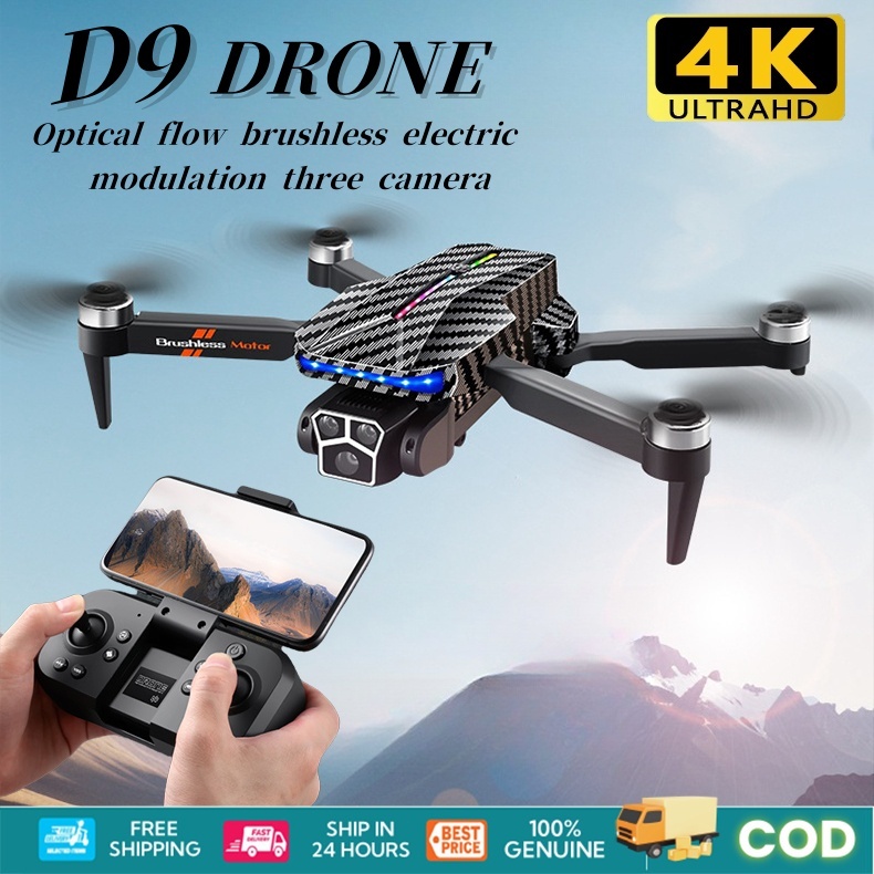 Mini drone with 4k hd three camera portable Wifi FPV Vlogging Drone ...