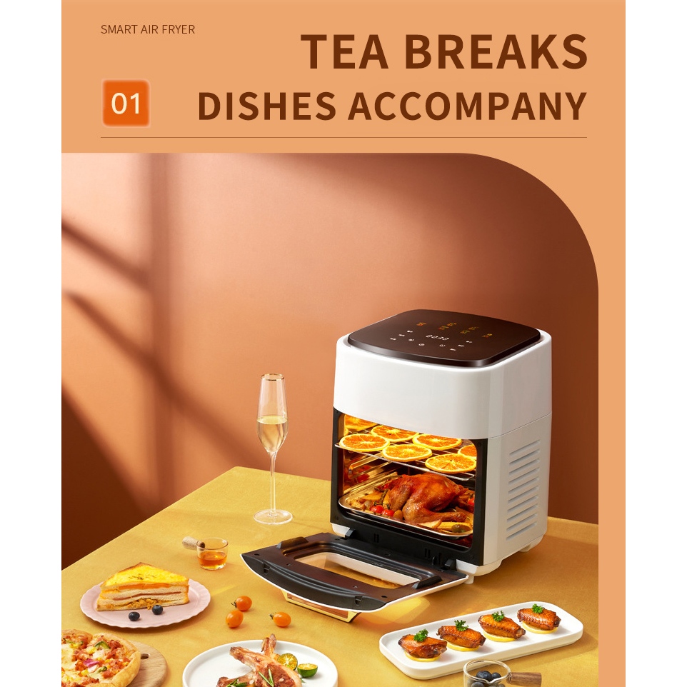 air fryer 4L/8L/15L LargeCapacity Touch Screen Multifunction Oven