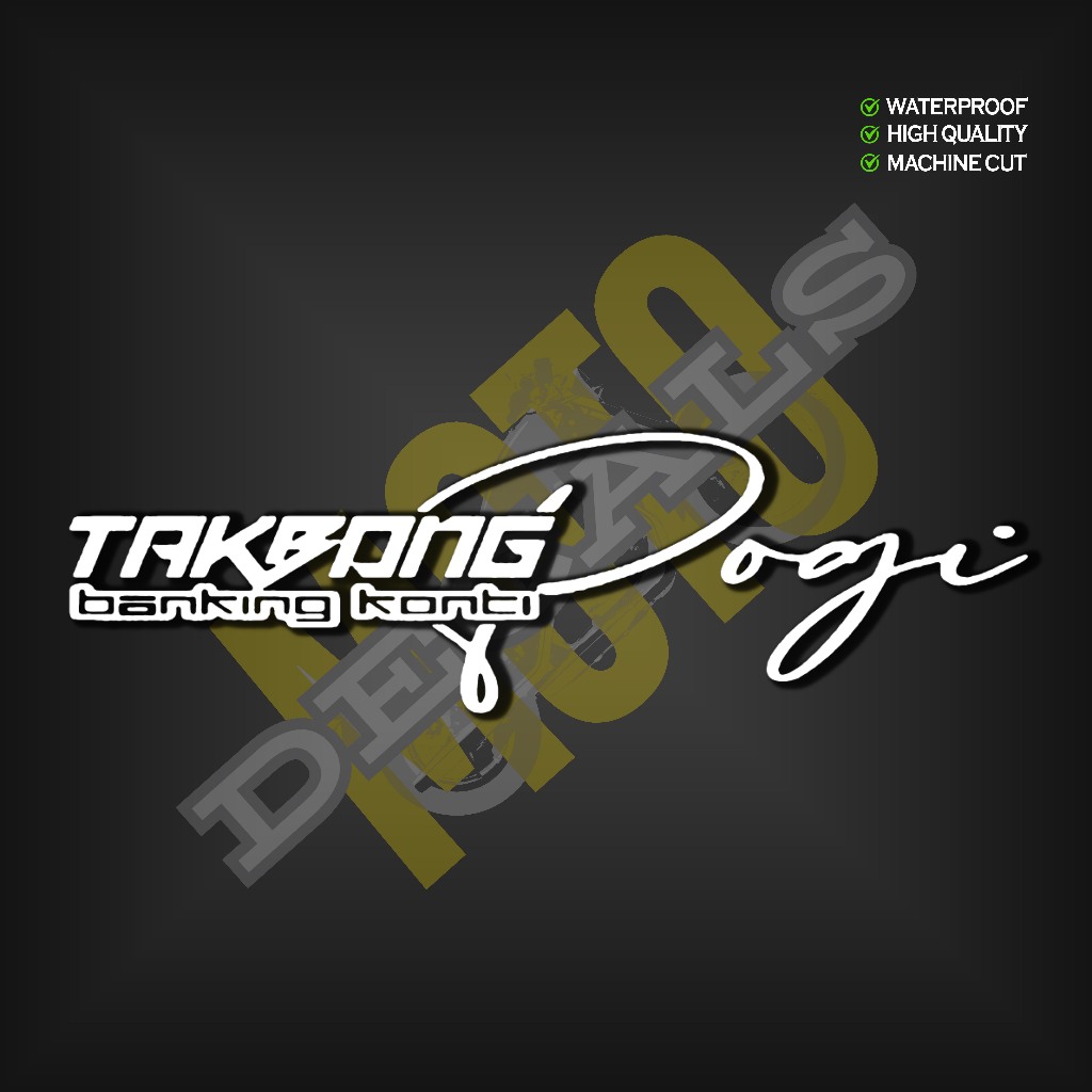 TAKBONG POGI BANKING KONTI - Motorcycle Sticker | Shopee Philippines