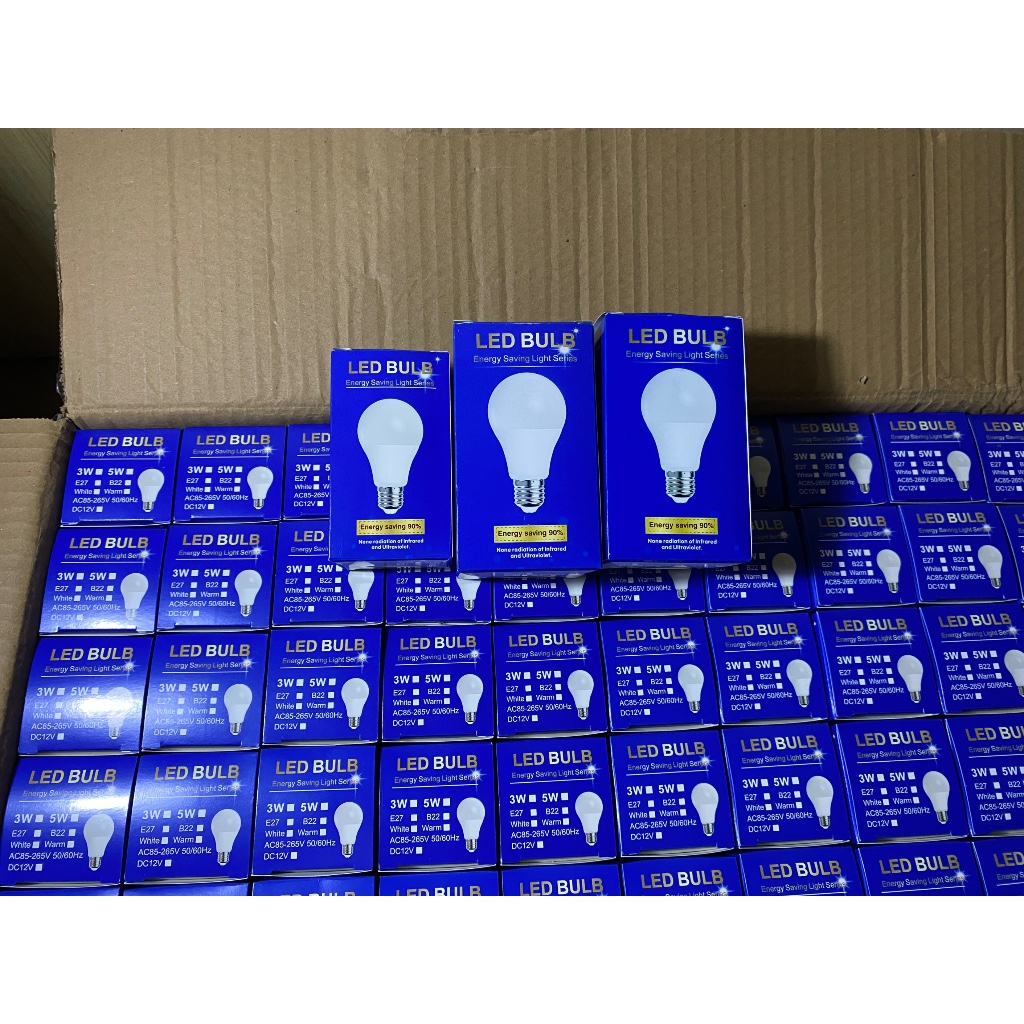 LED Bulb High Quality for Home, Lamp 5W 7W 9W E27 White Bright Light ...