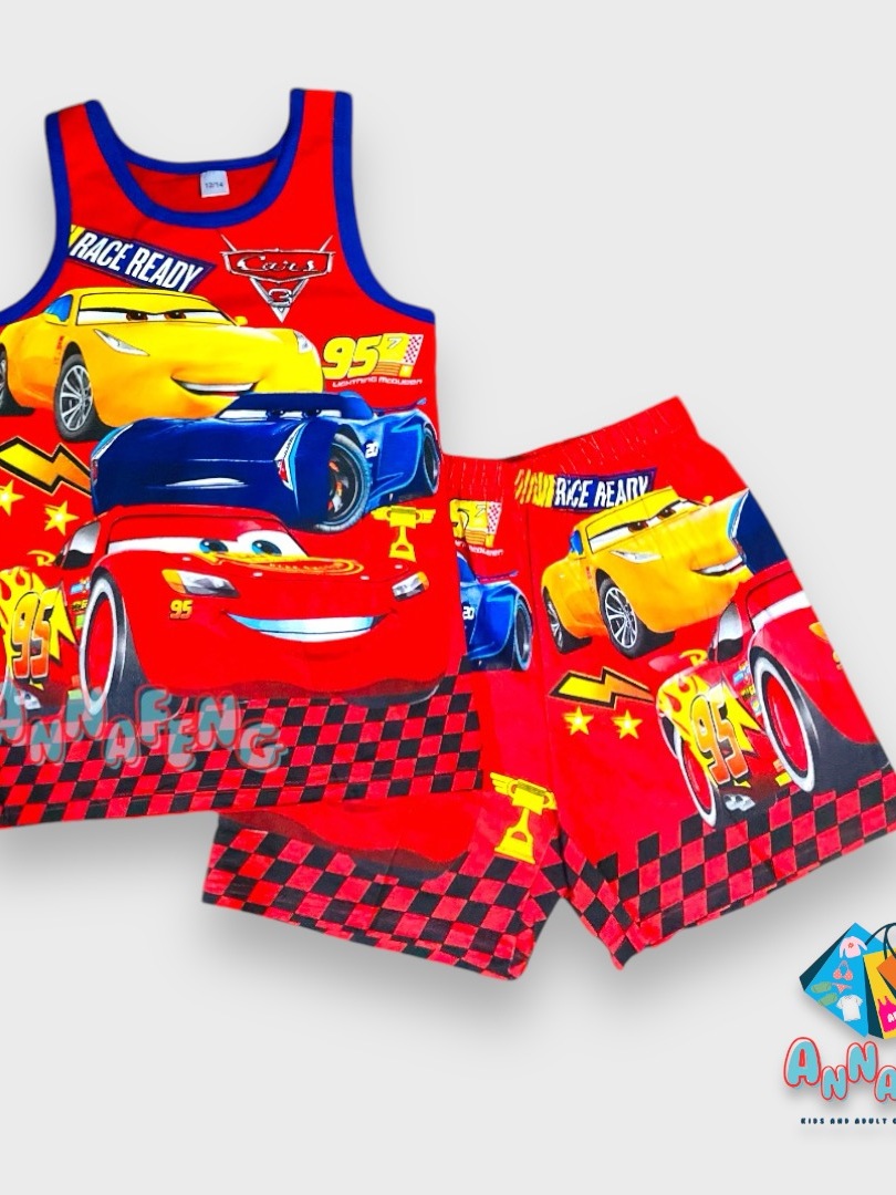 Cars Terno For Kids The Car Lightning McQueen Sando And Short Set For ...